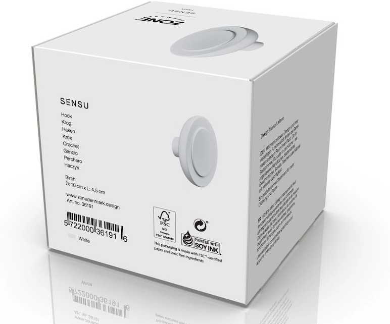 Zone Denmark Háček na zeď Sensu White