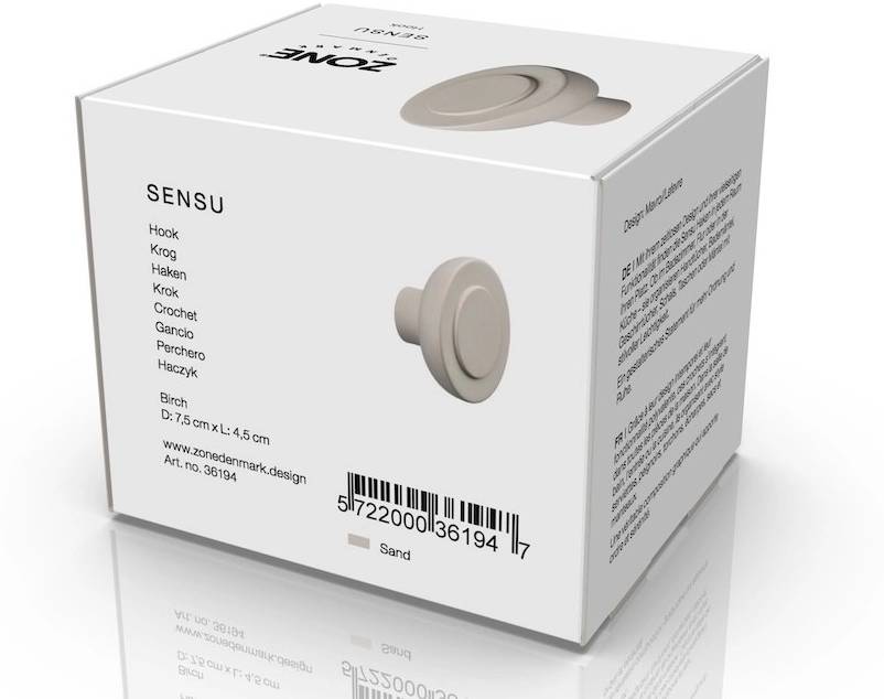 Zone Denmark Háček na zeď Sensu Sand