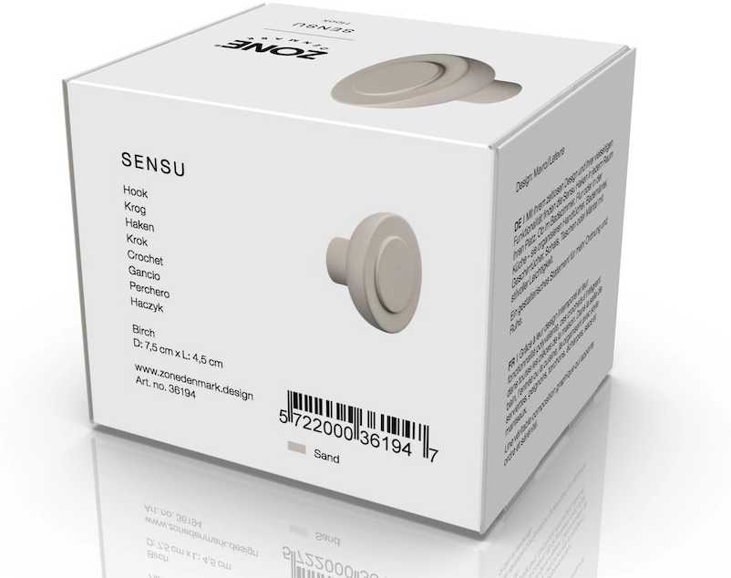 Zone Denmark Háček na zeď Sensu Sand