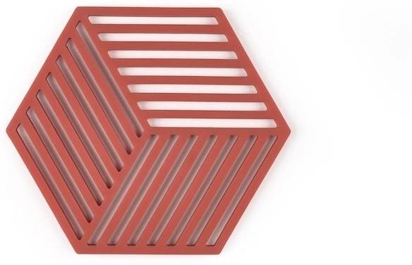 Zone Denmark Silikonová podložka pod horké Hexagon Burned Red