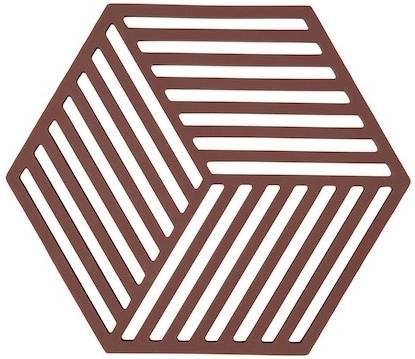 Zone Denmark Silikonová podložka pod horké Hexagon Burgundy
