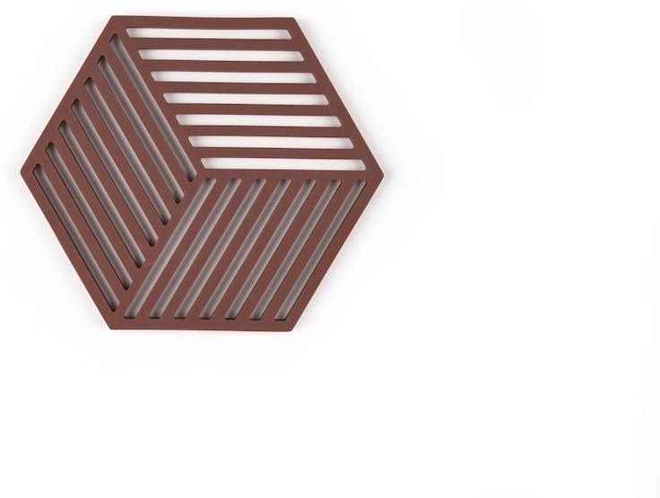 Zone Denmark Silikonová podložka pod horké Hexagon Burgundy