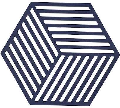 Zone Denmark Silikonová podložka pod horké Hexagon Midnight
