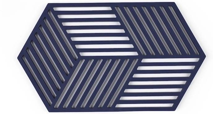 Zone Denmark Silikonová podložka pod horké Hexagon Midnight