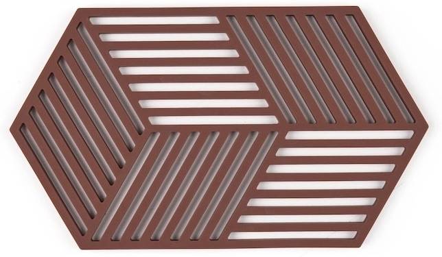 Zone Denmark Silikonová podložka pod horké Hexagon Burgundy