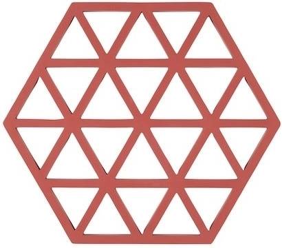 Zone Denmark Silikonová podložka pod horké Triangles Burned Red