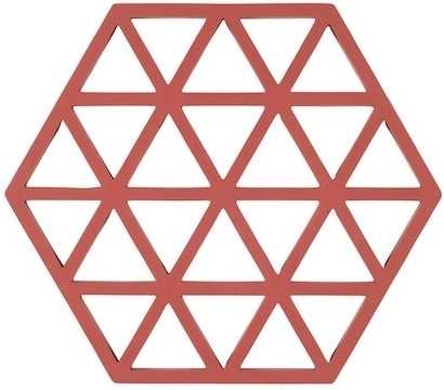 Zone Denmark Silikonová podložka pod horké Triangles Burned Red