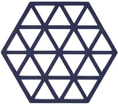 Zone Denmark Silikonová podložka pod horké Triangles Midnight