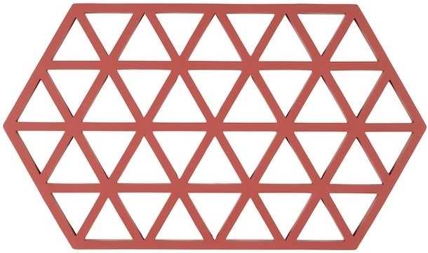 Zone Denmark Silikonová podložka pod horké Triangles Burned Red