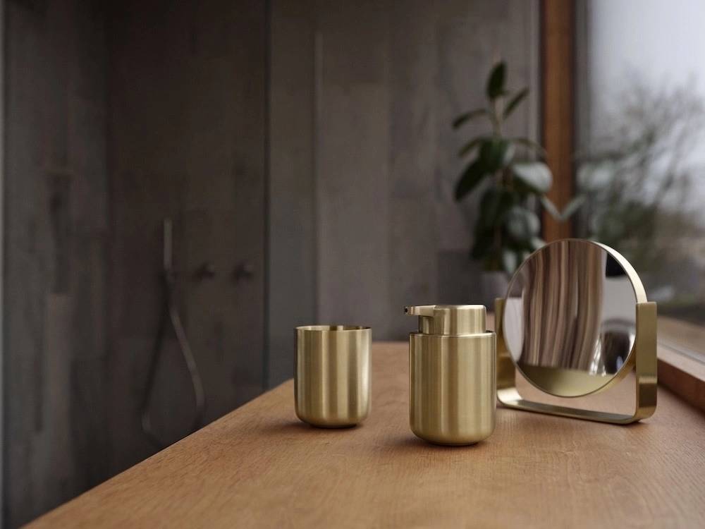 Zone Denmark Kelímek na zubní kartáček Ume Brass