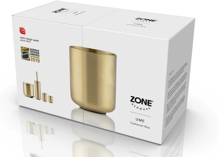 Zone Denmark Kelímek na zubní kartáček Ume Brass