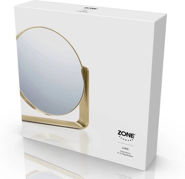 Zone Denmark Kosmetické stolní zrcadlo Ume Brass