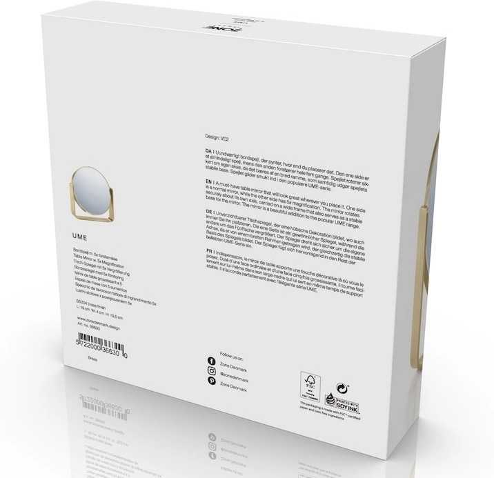 Zone Denmark Kosmetické stolní zrcadlo Ume Brass