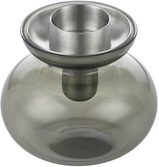 Zone Denmark Skleněná váza/Svícen Inu Smoked Grey/Steel 