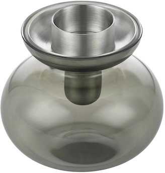 Zone Denmark Skleněná váza/Svícen Inu Smoked Grey/Steel 