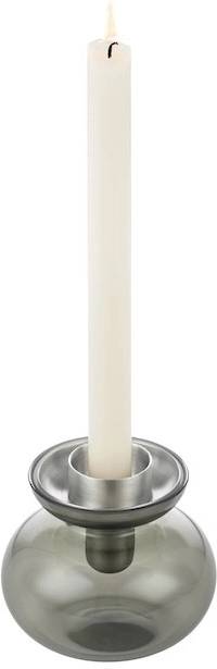 Zone Denmark Skleněná váza/Svícen Inu Smoked Grey/Steel 