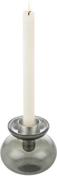 Zone Denmark Skleněná váza/Svícen Inu Smoked Grey/Steel 