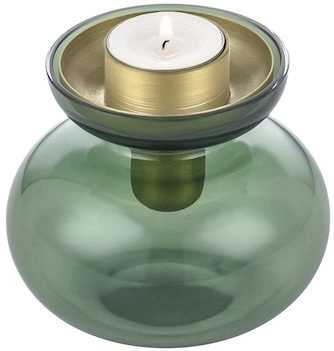 Zone Denmark Skleněná váza/Svícen Inu Moss Green/Brass