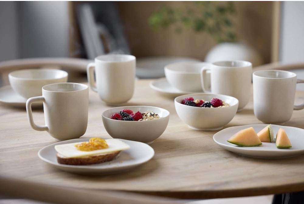 Villa Collection Sada nádobí Shoku Beige (12 ks)