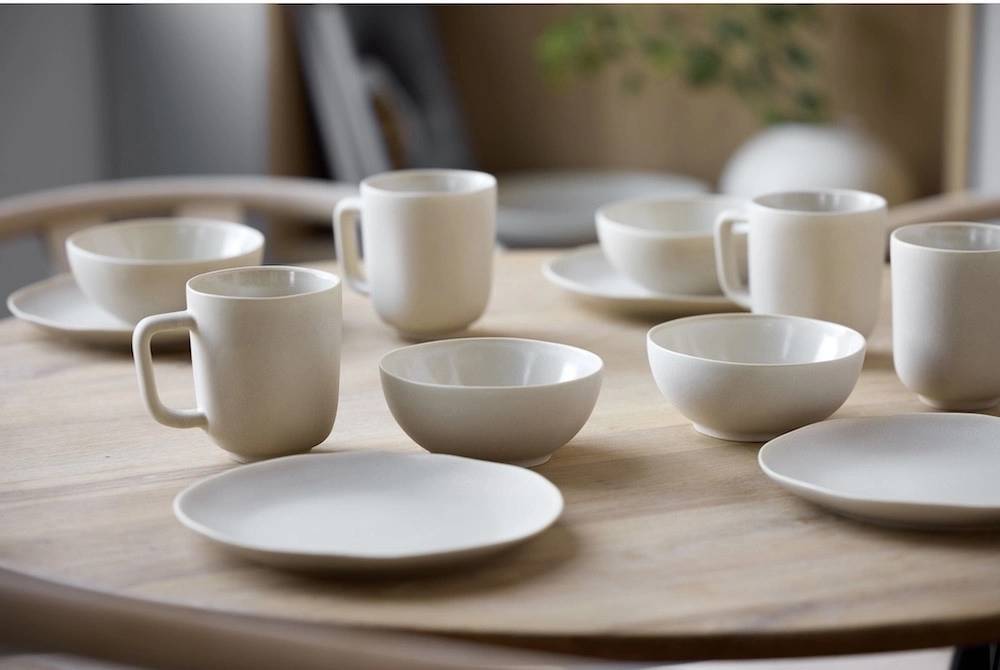 Villa Collection Sada nádobí Shoku Beige (12 ks)