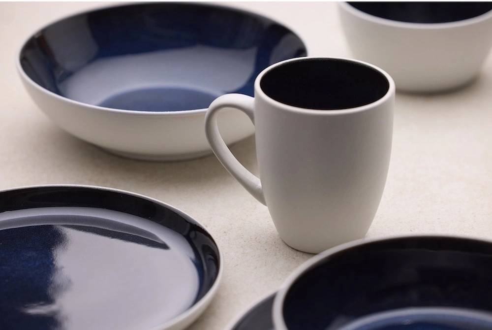 Bitz Kameninová mísa na těstoviny 20 cm  White/Dark Blue