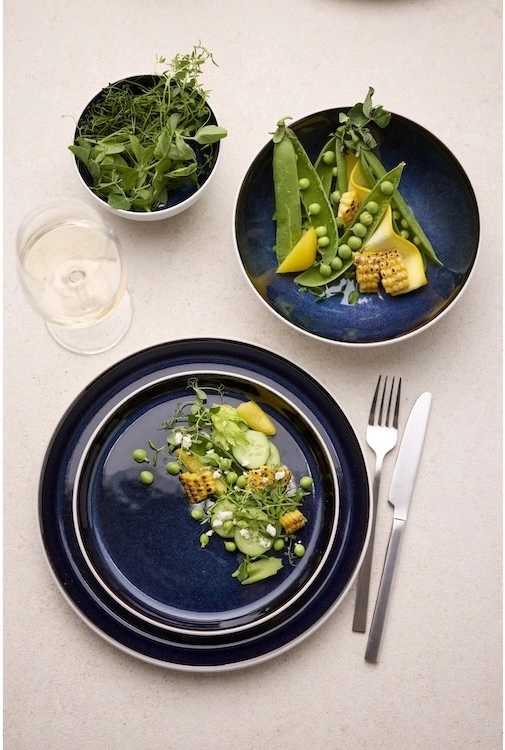 Bitz Kameninová mísa na těstoviny 20 cm  White/Dark Blue