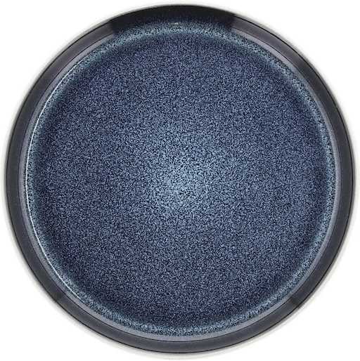 Bitz Kameninový dezertní talíř 21 cm White/Dark Blue 