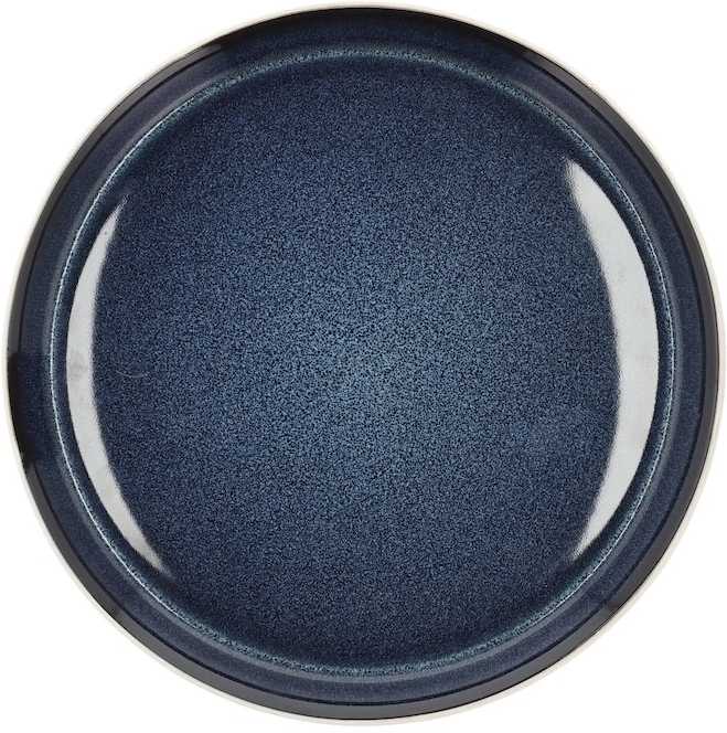 Bitz Kameninový mělký talíř 27 cm White/Dark Blue