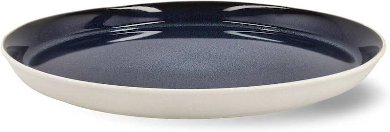 Bitz Kameninový mělký talíř 27 cm White/Dark Blue