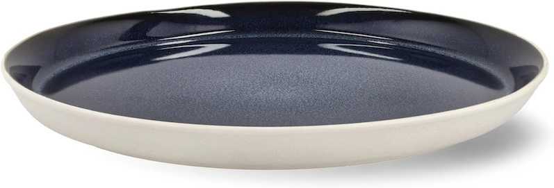 Bitz Kameninový mělký talíř 27 cm White/Dark Blue