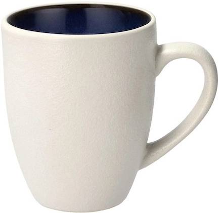 Bitz Kameninový hrnek s ouškem 30 cl White/Dark Blue