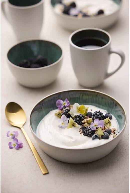 Bitz Kameninová miska 400 ml  White/Green