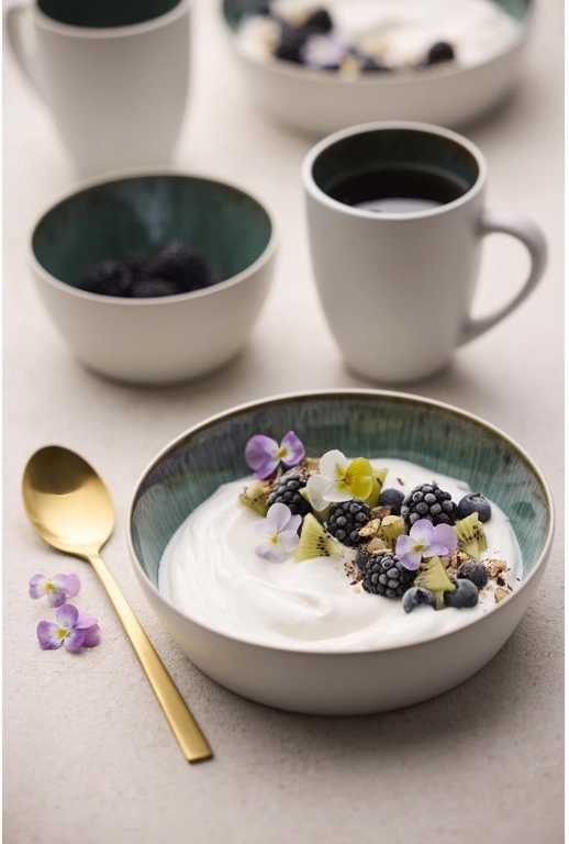 Bitz Kameninová miska 400 ml  White/Green