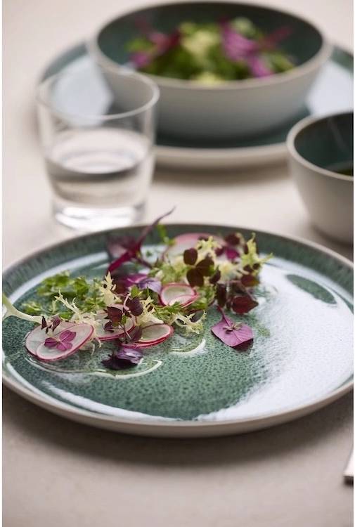 Bitz Kameninová miska na polévku 850 ml  White/Green