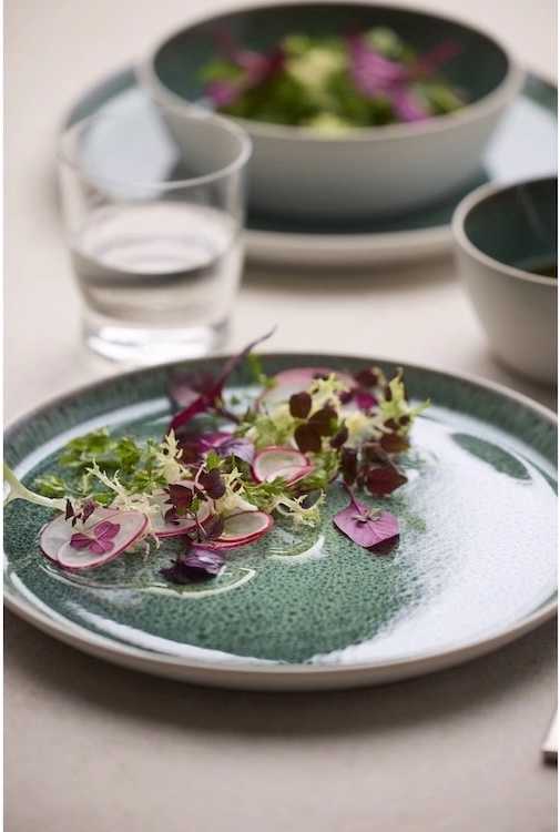 Bitz Kameninová miska na polévku 850 ml  White/Green