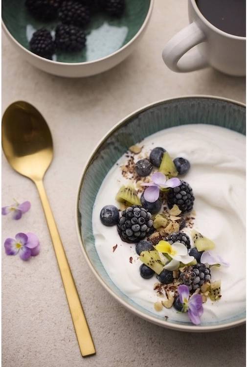 Bitz Kameninová miska na polévku 850 ml  White/Green