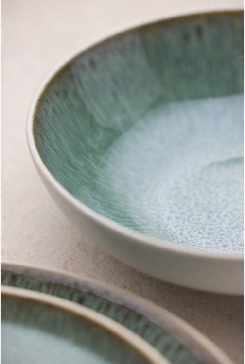 Bitz Kameninová mísa na těstoviny 20 cm  White/Green