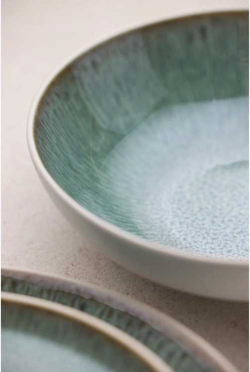 Bitz Kameninová mísa na těstoviny 20 cm  White/Green