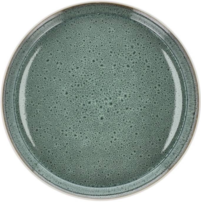 Bitz Kameninový mělký talíř 27 cm White/Green