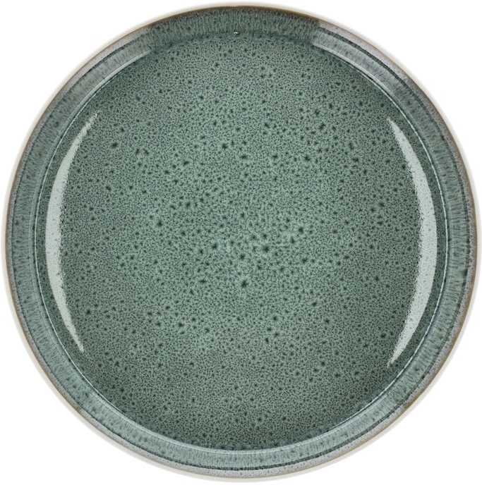 Bitz Kameninový mělký talíř 27 cm White/Green