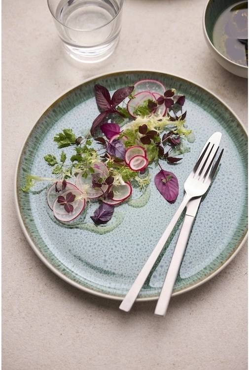 Bitz Kameninový mělký talíř 27 cm White/Green