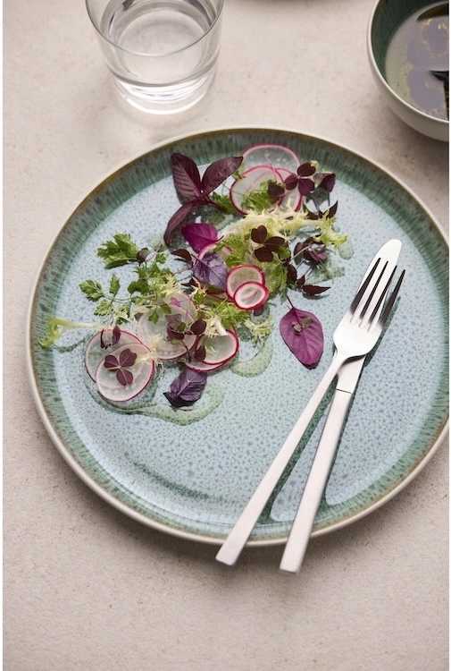 Bitz Kameninový mělký talíř 27 cm White/Green