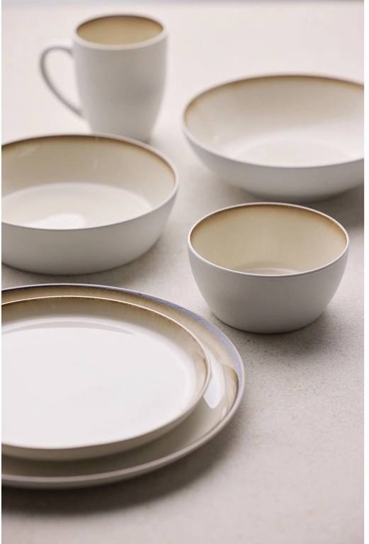 Bitz Kameninová miska 400 ml  White/Cream