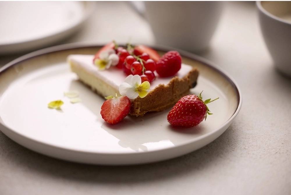 Bitz Kameninový dezertní talíř 21 cm White/Cream