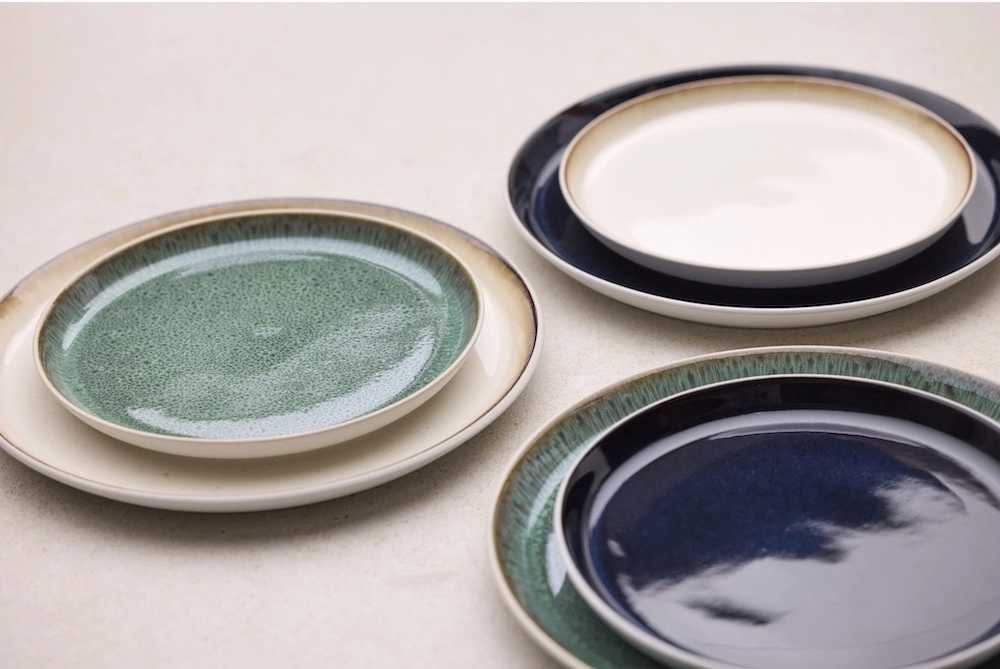 Bitz Kameninový mělký talíř 27 cm White/Cream