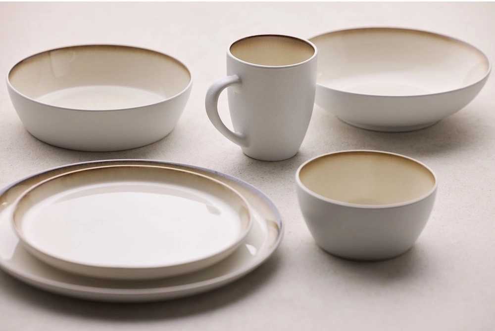 Bitz Kameninový hrnek s ouškem 30 cl White/Cream