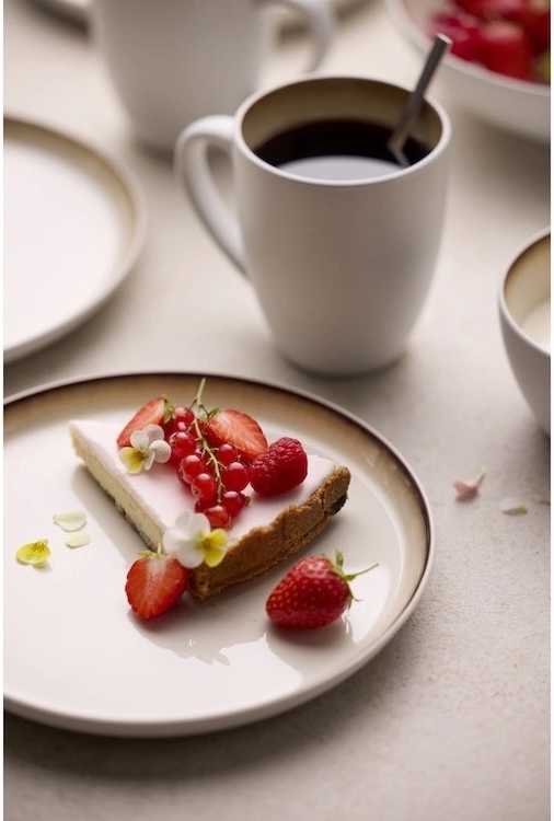 Bitz Kameninový hrnek s ouškem 30 cl White/Cream