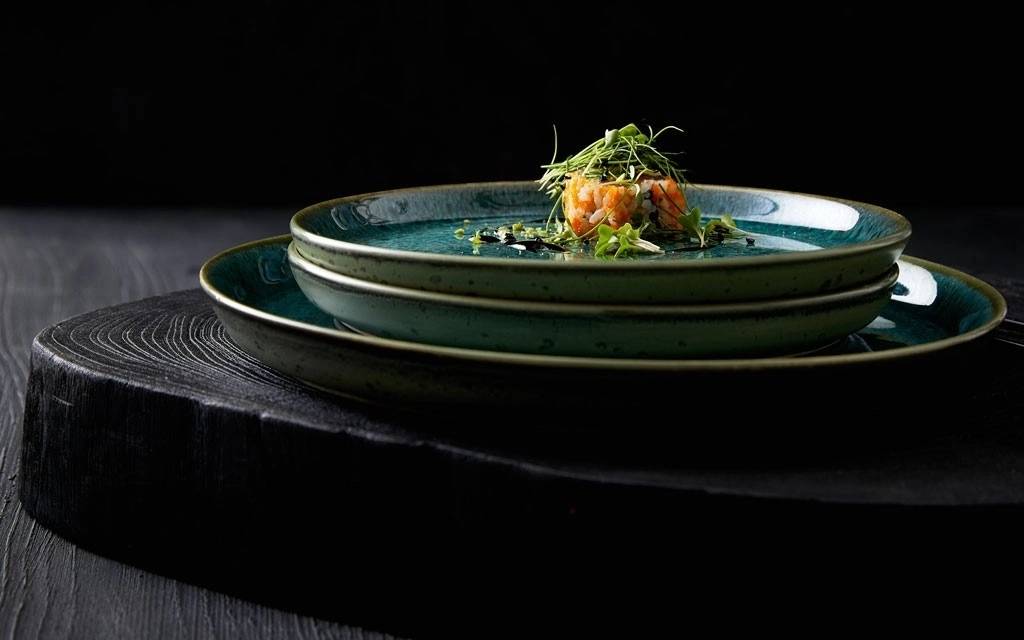 Bitz Kameninový dezertní talíř 21 cm Green/Green