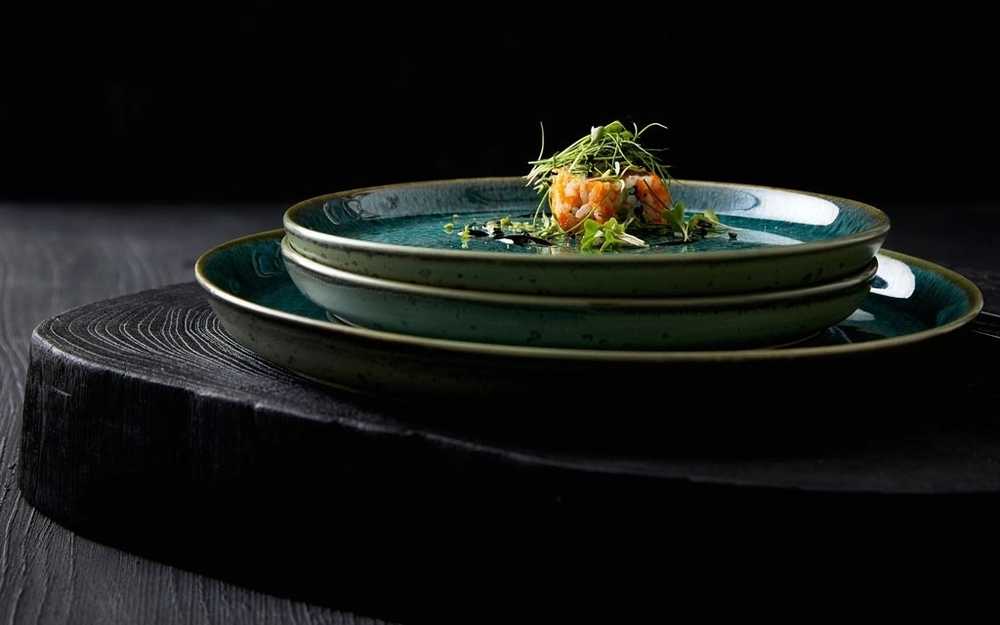 Bitz Kameninový dezertní talíř 21 cm Green/Green