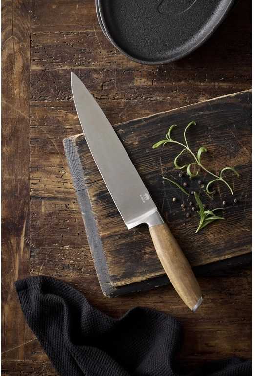 Holm Šéfkuchařský nůž 33 cm Nerez/Akáciové dřevo